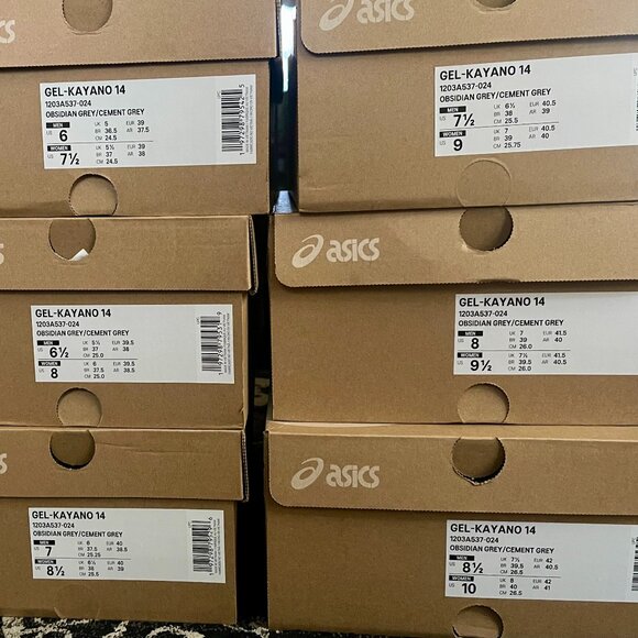 Asics Gel-Kayano 14 Obsidian Grey Cement WOMENS SIZES 1203A537-024 - Picture 9 of 9